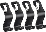 Ofspower 4-Pack Car Vehicle Back Seat Headrest Hook Hanger Storage for Purse Groceries Bag Handbag