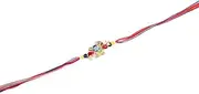 [Saptrishi] Set of 1 Rakhi for Brother, Rakhi Bracelet for Brother with Diamond Ring Design, Raksha Bandhan Rakhi Gift, Wrist Bands for Loving Sibling/Brother, Father, & Friends
