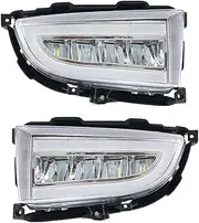 A Pair Of Fog Lights LED Turn Signal Lamp Front Bumper LED Daytime Running Light Compatible With Mitsubishi Lancer 2004-2007 Car Accessories
