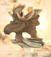 MOOSE HEAD Electric Night Light, 5" Tall, by Slifka