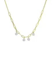 Meira T 14K 0.15 ct. tw. Diamond Disc Necklace