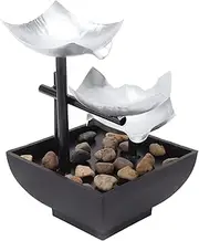 Garden Ornaments,5V Water Fountain Ornament Rock Garden Flowing Water Decoration Home Desktop Fountain Ornament USB Port