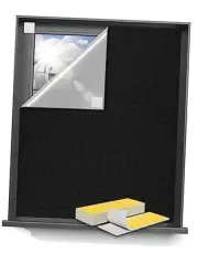Sumobaby 50"x57" Portable Blackout Curtains, Blinds for Windows with Hook &