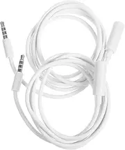 Homoyoyo Stage Sound Console Cable 2pcs 1m 4-core High Fidelity Audio Cable White Ktv Speaker Extension Wire
