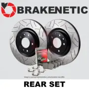 REAR BRAKENETIC Premium GT Slot Brake Rotors + Ceramic Pads BPK90677 (for: Mini)