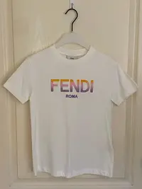 在飛比找Yahoo!奇摩拍賣優惠-全新超美 Fendi  立體 logo-print cott