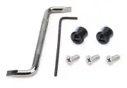 Pulse Racing Innovations LTP001BK Tear Off Post Black Lockdown
