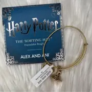 Alex and Ani Harry Potter Sorting Hat Rafaelian Gold Charm Bangle Bracelet