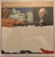 6 X 6 PRESIDENTIAL DOLLAR **FROSTY DISPLAY CASE** 8 COIN - WHITMAN