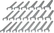 Grip 21 pc Jumbo Service Wrench Set MM - Sizes Range from 20 to 50mm - Chrome Plated Steel - Heavy Duty Roll-Up Storage Pouch