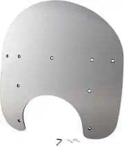 Memphis Shades - MEP6129 Road King Replacement Plastic 15" Solar EFI FLHR