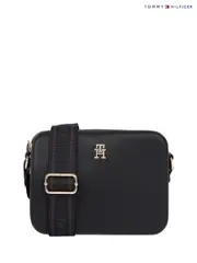 Tommy Hilfiger Black Logotape Camera Bag (F57127) | $208
