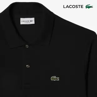 【LACOSTE】男裝-經典L1212短袖Polo衫(黑色)