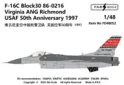 FAB FD48052 1/48 F-16C Block30 86-0216 Virginia ANG Richmond USAF 50th