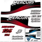 Fits Mercury 125hp Outboard Decal Kit 125 Blue or Red - All Models Available