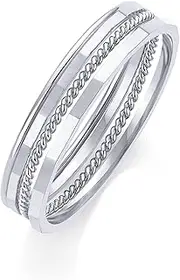 [PAVOI] 14K Gold Plated 4 Thin Rings Set | Gold Stacking Rings for Women | Stacking Band Pack