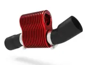 DBK BMW M1000RR / S1000R / RR / XR Dual Line Racing Hose Radiator Cooler - Red