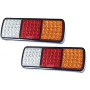 2pcs LED Tail Light 12V Rear Brake Reverse Stop Turn Indicator for Car Truck Van