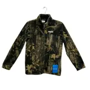 Columbia Youth Boy's Full Zip Fleece Jacket Size XL (18-20 Years) Camo Print