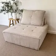 Club Santorini Jersey Modular Sofa Unit in Oat