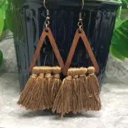 3.5” Bronze-tone Earring Set Bohemian Retro Drop Dangle Hook New Free Ship 7099