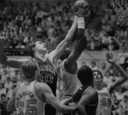 Greg Dreiling of the Kansas Jayhawks circa 1985 Basketball Old Photo
