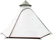 Camping Beach Tent Pyramid Shape Tent 4 Person Easy Set Up Waterproof Double Layer Aluminum Rod Instant Tent Outdoor Tent for Outdoor Hiking Fishing