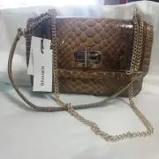 Brahmin Mansouri Collection Macchiato Rosalie Crossbody Bag Purse New