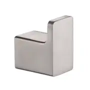 Stelios Bathroom Robe and Towel Hook in Brushed Nickel