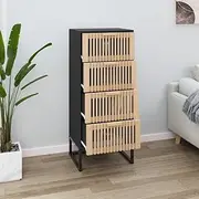 Highboard Black 40x30x95 cm Engineered Wood Dining Storage