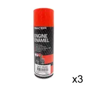 3 x Pacer Engine Enamel Chevy Orange 300G - Silicone-Ceramic Nano-Technology