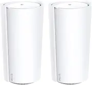 [TP-Link] Deco AXE11000 Tri-Band Mesh Wi-Fi 6E System, Smart Home, 6 GHz, AI-Driven Mesh, 10 Gbps Port, Seamless AI Roaming, HomeShield Security, Compatible with Alexa (Deco XE200(2-Pack))