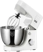 Heavy-Duty 4.5L Bowl-Lift Stand Mixer, 800 Watts Smart Kitchen Aid Mixer with Flat Beater, Wire Whisk, Dough Hook, Stainless Steel Bowls, LED Light, Digital Countdown Timer Kitchen Accessories