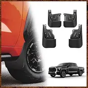 Muslogy Mud Flaps Compatible with Toyota Tundra 2024 2023 2022 3rd Gen Accessories Flaps Front & Rear 4PCS Set Splash Guards All Weather Mudguards No Drilling