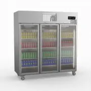 Thermaster Three Door Upright Display Fridge - Commercial Drink Fridges (SUC...