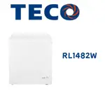 【TECO 東元】RL1482W 148公升上掀式定頻單門冷凍櫃(含基本安裝)