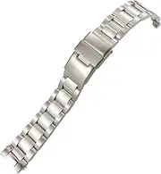 [HAODEE] 316L Stainless Steel Watchband 21mm Fit for Longines Hydroconquest 41mm 43mm L3.781 L3.782 Silver Solid Watch Strap