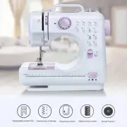 12 Stitches Mini Electric Sewing Machine Portable Overlock 2 Speeds Foot Pedal E