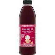 Nudie Immunity Hit Beetroot, Carrot, Orange, Pear & Ginger 1l