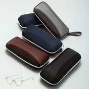 Zipper Glasses Hard Case Eyewear Portable Black Sunglasses Box Eyeglasses Holder