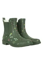 Women’s Printed Rubber Ankle Gumboots