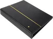 jojofuny Banknote Collecting Album Pu Album 4 Ring Empty Binder for Banknotes Money Coins Collectors