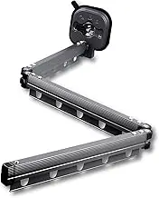 Clothes Drying Rack for Balcony, Wall Mounted Drying Rack Retractable Space Saving Punch Free Tri Fold Clothes Drying Rack Foldable for Balcony Laundry Bathroom Grey