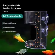 Aquarium Suction Cup Feeder Transparent Automatic Fish Tank Feeder Dish Suction