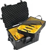 Pelican 1607 Air Case - Black with Padded Dividers