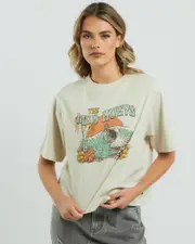 [The Mad Hueys] The Mad Hueys Women's Locals Only T-Shirt in Stone Grey Size XS XS Stone Grey