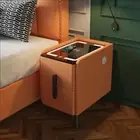 Smart Bedside Table Nightstands with Drawer with Wireless Charging Bedroom Smart