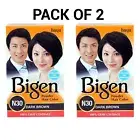 2X Bigen Powder Hair Color, Black Brown (N30) 6 g carry out a stylish look