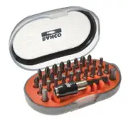 BAHCO 60T/31-1 TORSION DRILL DRIVER BIT SET WITH CASE