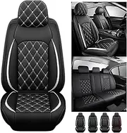 YOUFOX Car Seat Covers Suitable for Subaru Subaru Forester Tribecca Vogue Cross Reckout Back Car Seat Cover Waterproof Auto Parts Front 5 Seats, Black White